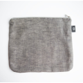 Eco friendly Canvas Makeup Bag Plain Cosmetic Bag Linen Zipper Pouch